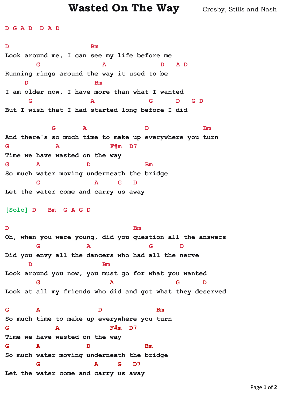 Chart page