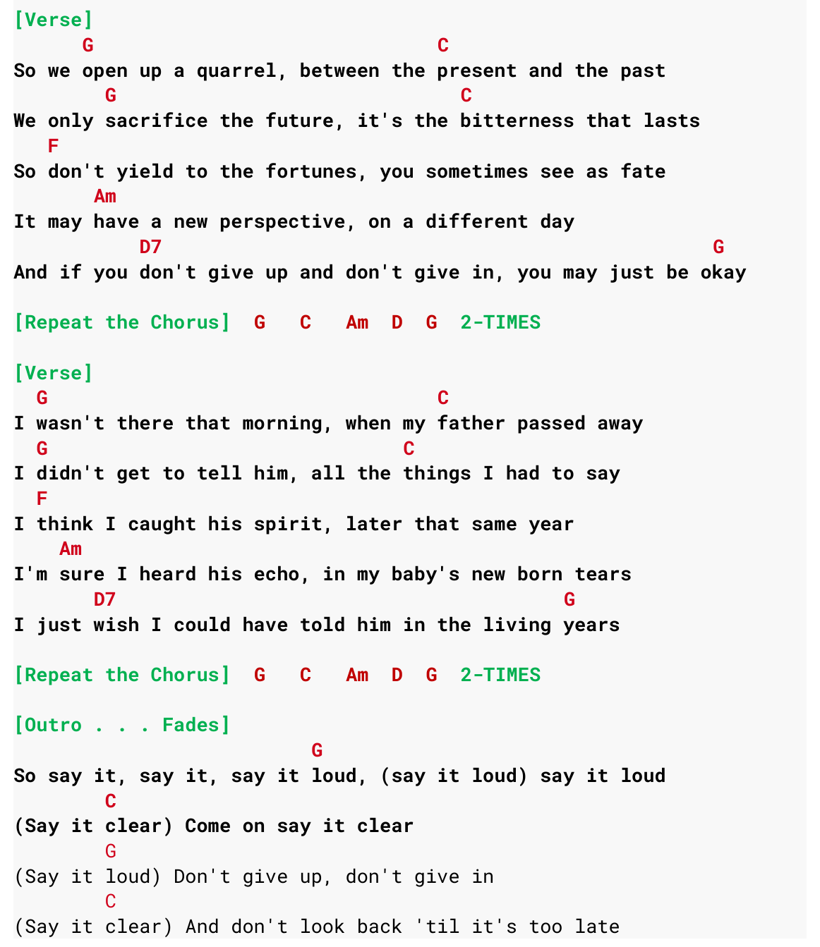 Chart page