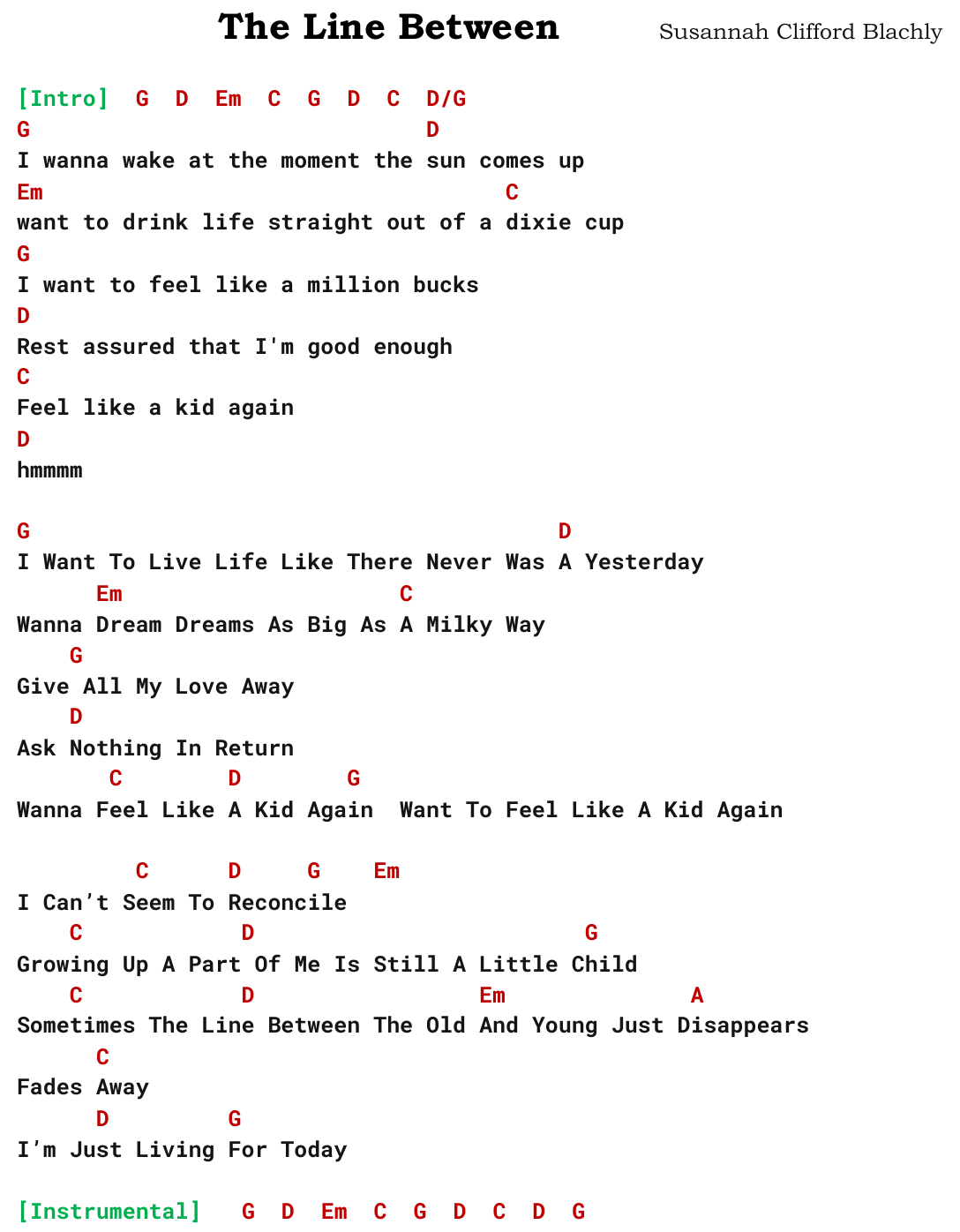 Chart page