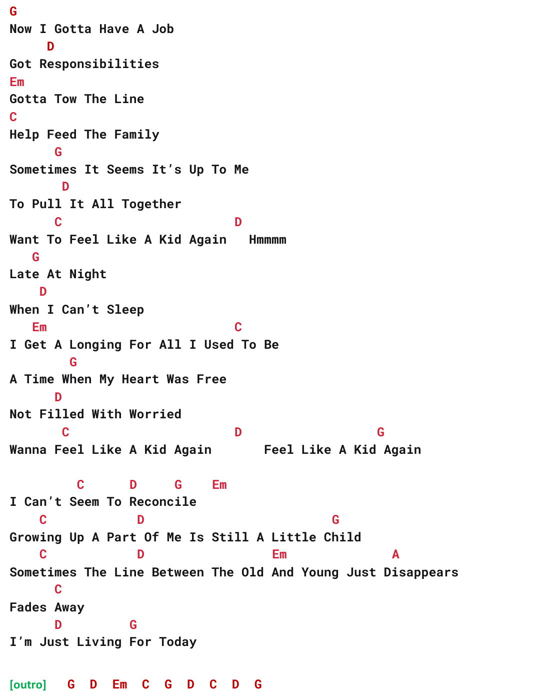 Chart page