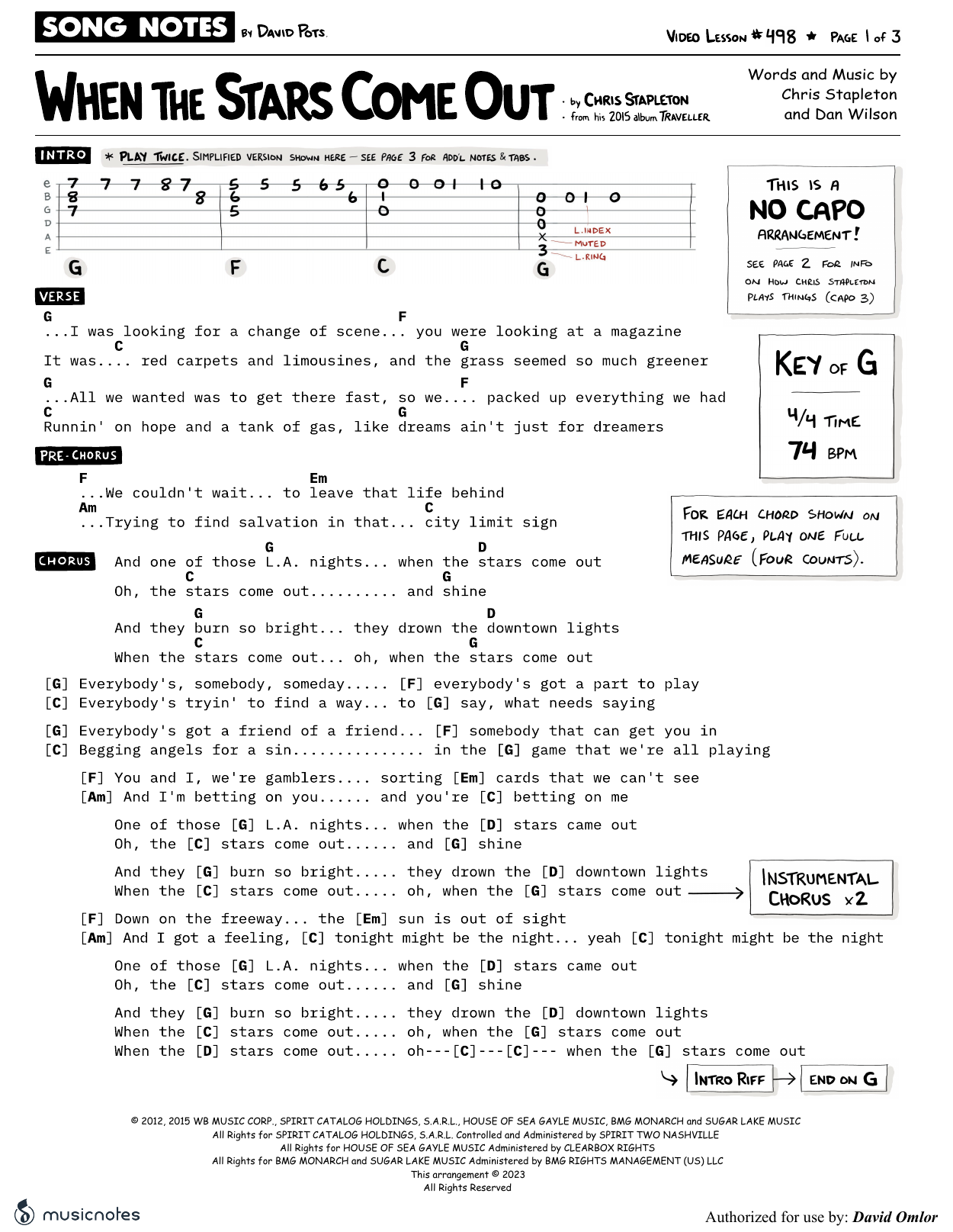 Chart page