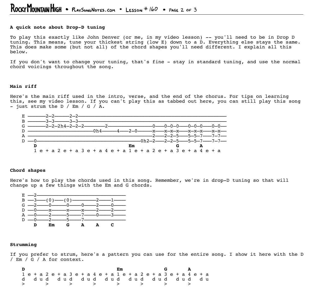 Chart page