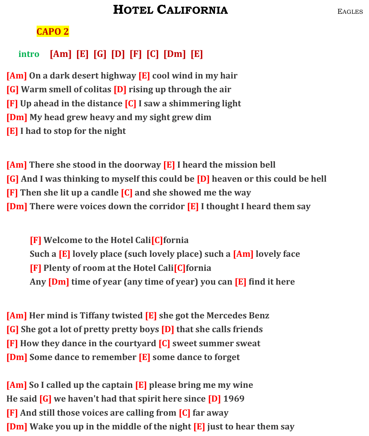 Chart page