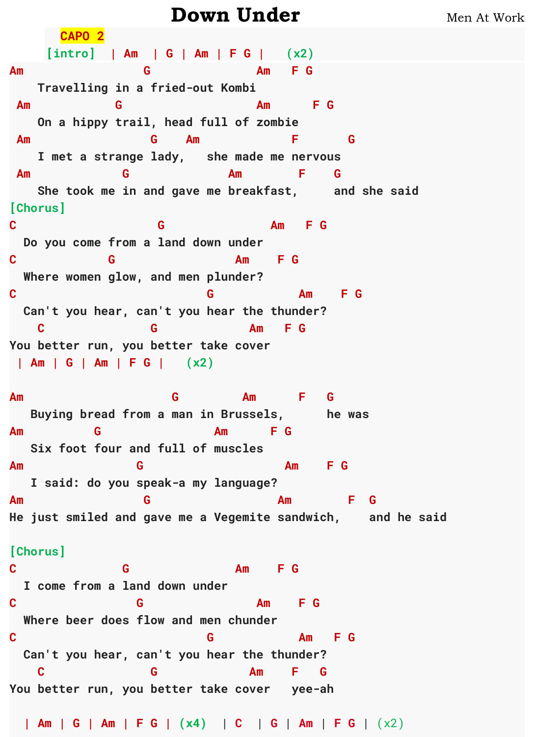 Chart page