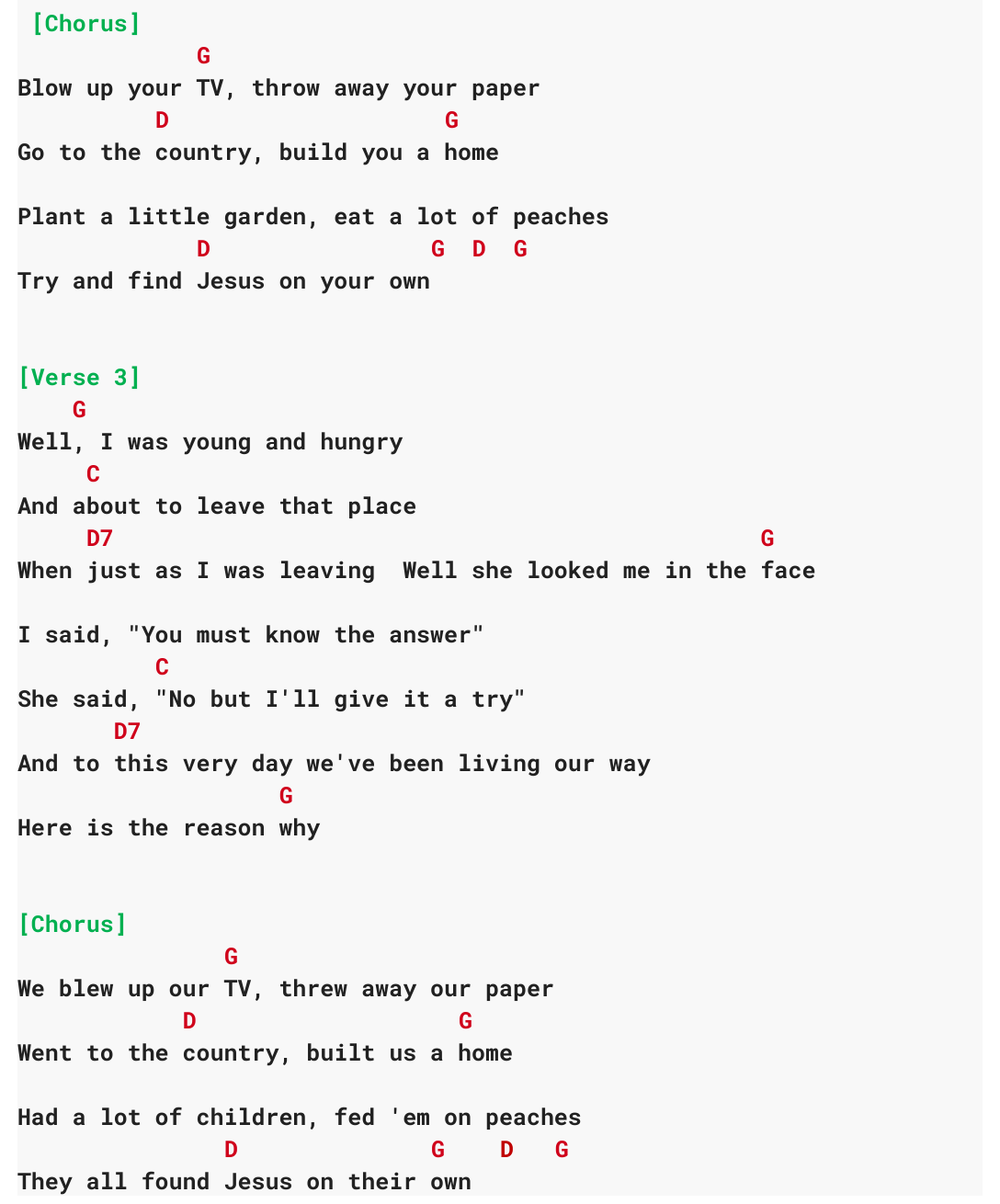 Chart page